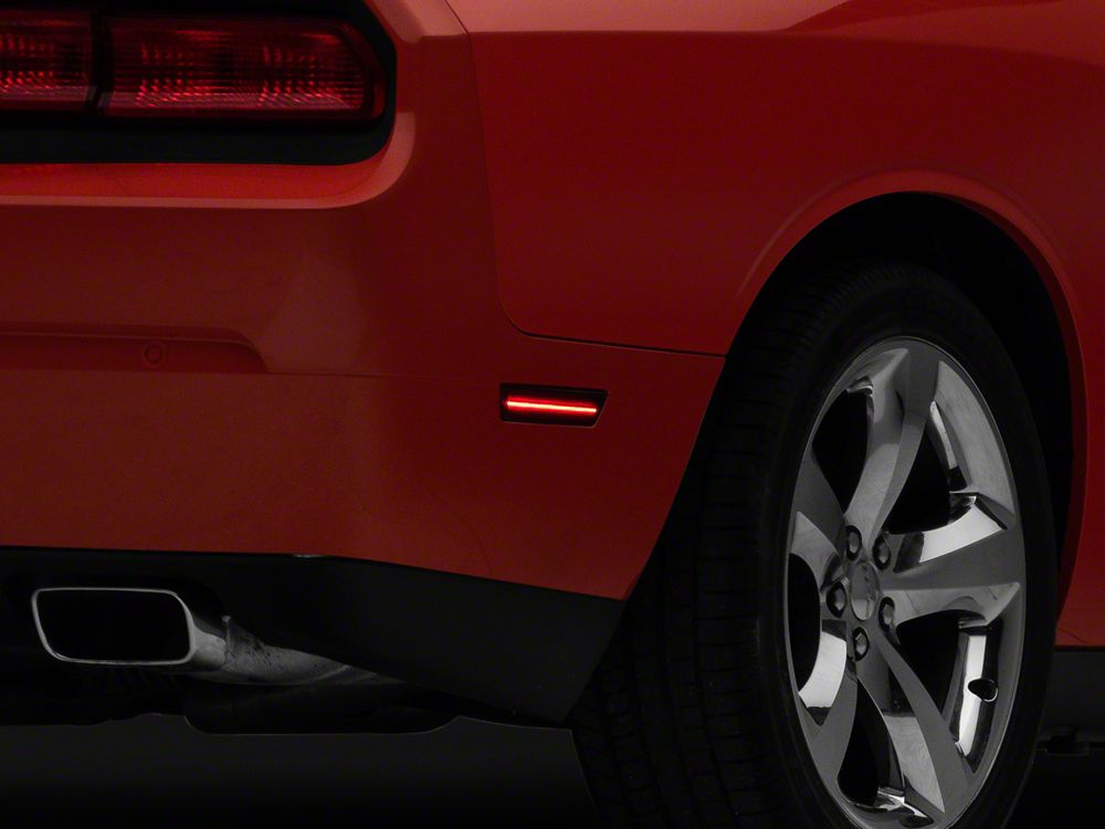 Raxiom Axial Series LED Side Marker Lights; Smoked (08-14 Challenger)