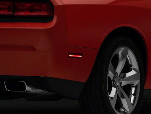 Raxiom Axial Series LED Side Marker Lights; Smoked (08-14 Challenger)