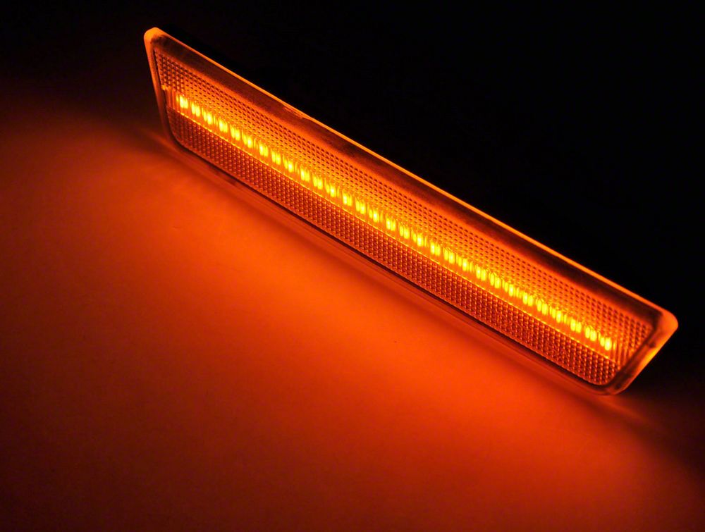 Raxiom Axial Series LED Side Marker Lights; Smoked (08-14 Challenger)