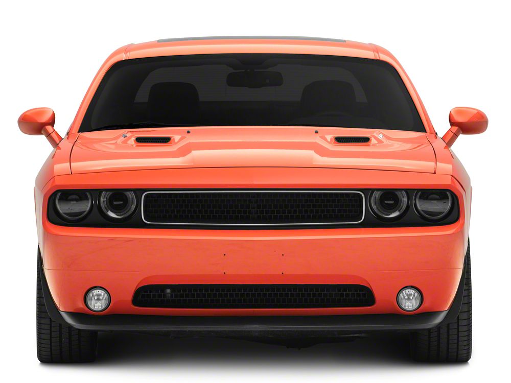 Raxiom Halo Projector Headlights with Sequential Turn Signals; Black Housing; Clear Lens (08-14 Challenger w/ Factory Halogen Headlights)