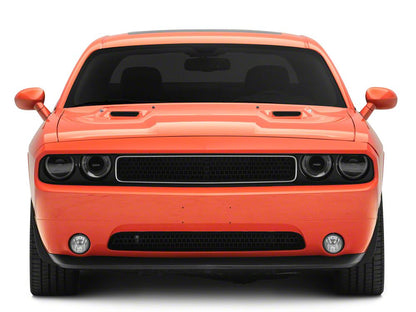 Raxiom Halo Projector Headlights with Sequential Turn Signals; Black Housing; Clear Lens (08-14 Challenger w/ Factory Halogen Headlights)