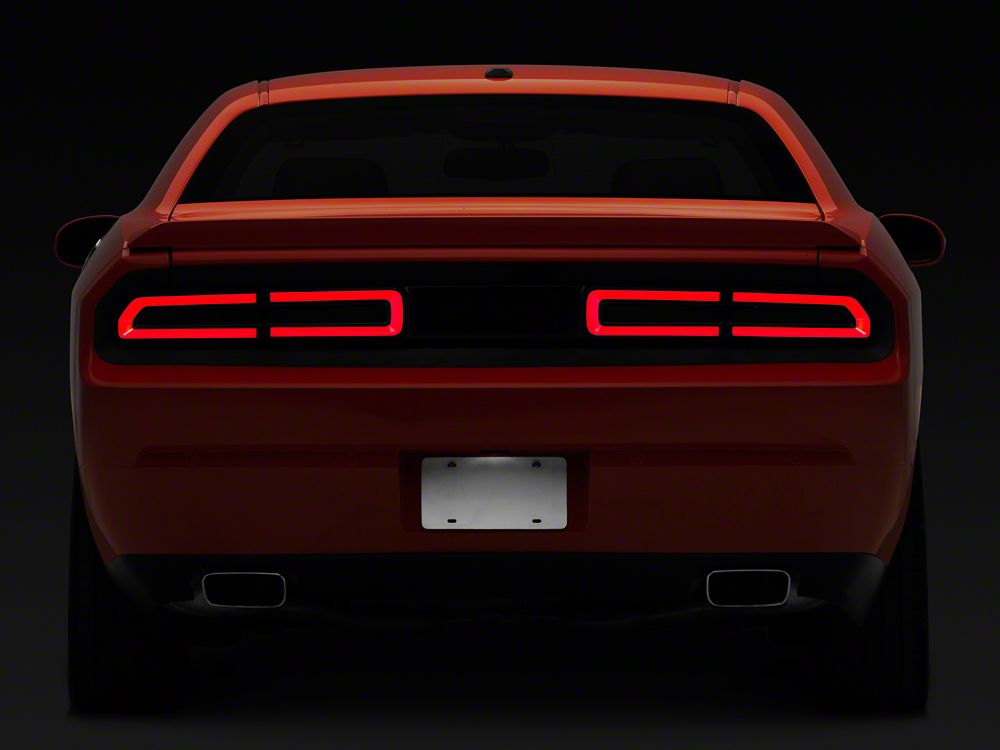 Raxiom LED Tail Lights; Black Housing; Smoked Lens (08-14 Challenger)