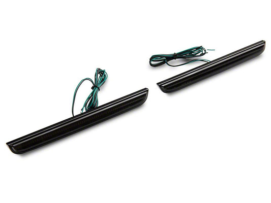Raxiom Axial Series LED Rear Bumper Reflector Lamps; Smoked (15-23 Challenger)