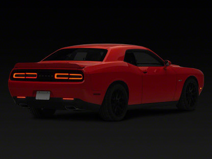 Raxiom Axial Series LED Rear Bumper Reflector Lamps; Smoked (15-23 Challenger)