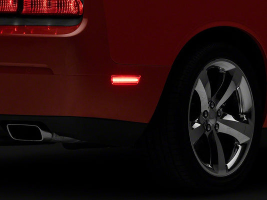 Raxiom Axial Series LED Rear Side Marker Lights; Clear (08-14 Challenger)
