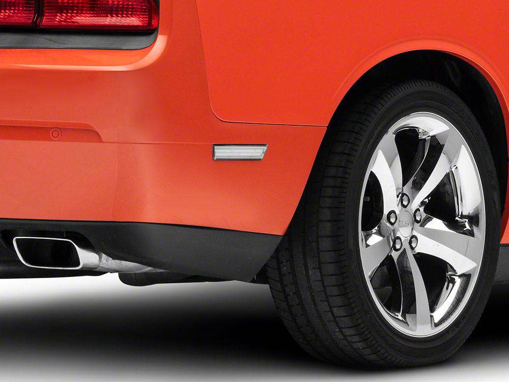 Raxiom Axial Series LED Rear Side Marker Lights; Clear (08-14 Challenger)