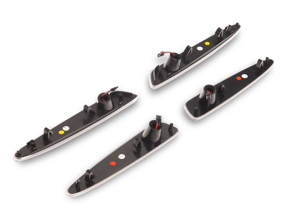 Raxiom Axial Series LED Side Markers; Clear (05-13 Corvette C6)