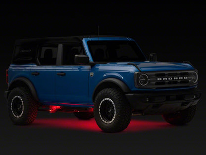 Raxiom Axial Series Multi-Color Underbody Rock Light Kit with Bluetooth Remote (Universal; Some Adaptation May Be Required)