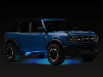 Raxiom Axial Series Multi-Color Underbody Rock Light Kit with Bluetooth Remote (Universal; Some Adaptation May Be Required)