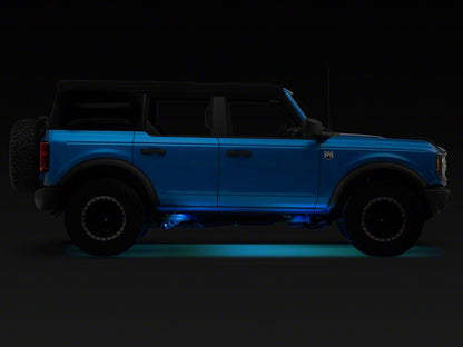 Raxiom Axial Series Multi-Color Underbody Rock Light Kit with Bluetooth Remote (Universal; Some Adaptation May Be Required)