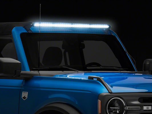 Raxiom Axial Series 40-Inch 200w LED Light Bar with Windshield Mounting Brackets (21-25 Bronco)