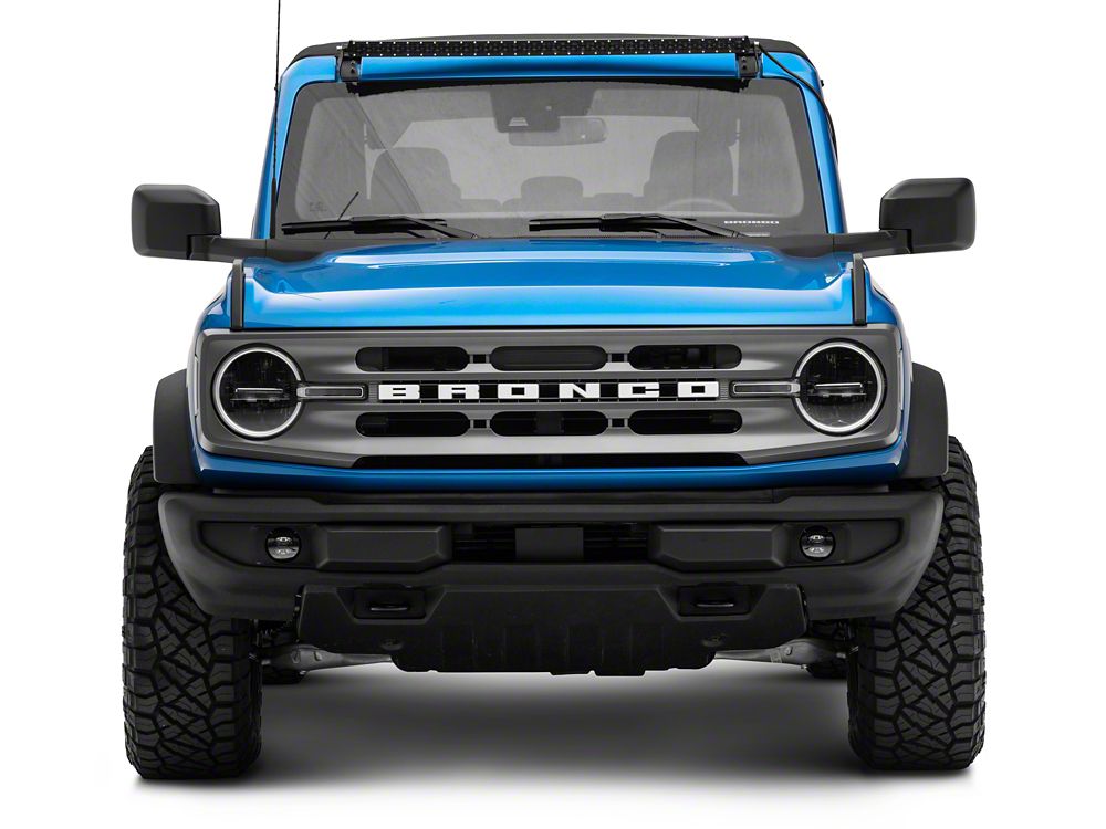 Raxiom Axial Series 40-Inch 240w White/Amber Combo LED Light Bar with Windshield Mounting Brackets (21-25 Bronco)