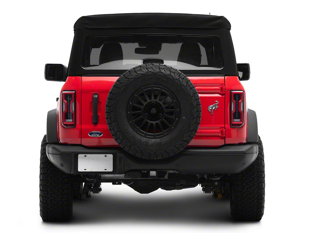 Raxiom Axial Series LED Tail Lights; Black Housing; Clear Lens (21-25 Bronco w/ Factory Halogen Tail Lights)