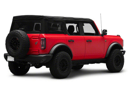 Raxiom Axial Series LED Tail Lights; Black Housing; Clear Lens (21-25 Bronco w/ Factory Halogen Tail Lights)