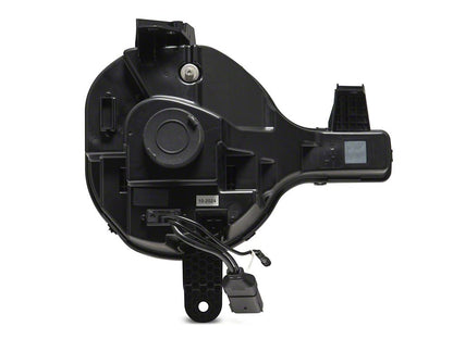 Raxiom LED Halo Headlights with Amber Backlight; Black Housing; Clear Lens (21-25 Bronco)