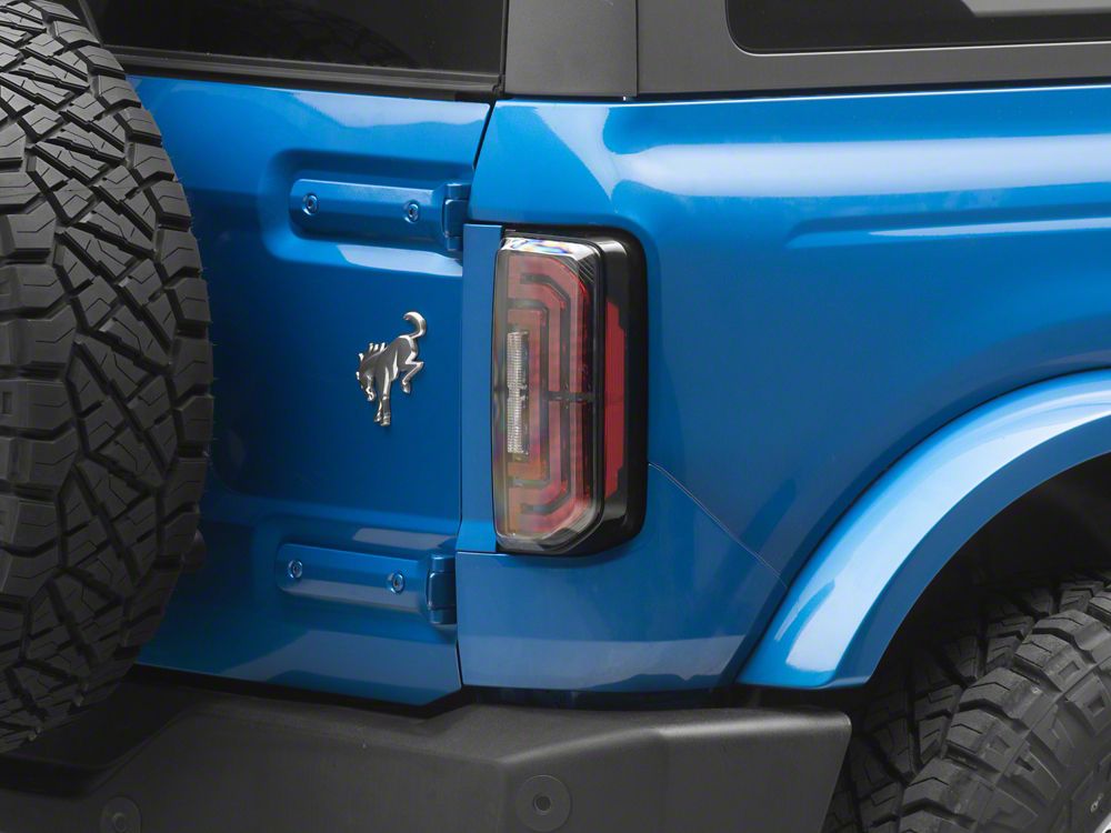 Raxiom LED Tail Lights; Black Housing; Clear Lens (21-25 Bronco w/ Factory Halogen Tail Lights)