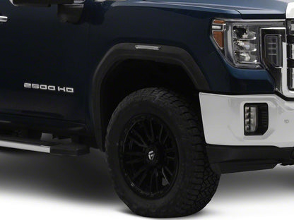 Raxiom V2 LED Side Markers; Clear Lens; White LED (20-26 Sierra 2500 HD)