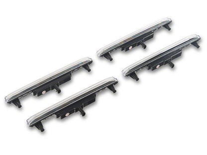 Raxiom V2 LED Side Markers; Clear Lens; Amber LED (20-26 Sierra 2500 HD)