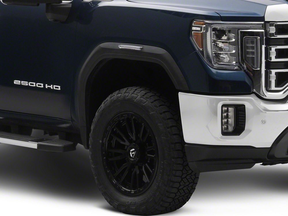 Raxiom V2 LED Side Markers; Clear Lens; Amber LED (20-26 Sierra 2500 HD)