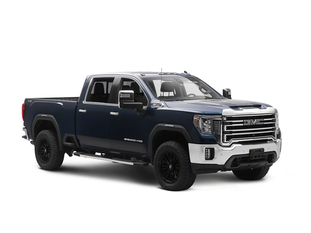 Raxiom V2 LED Side Markers; Clear Lens; Amber LED (20-26 Sierra 2500 HD)