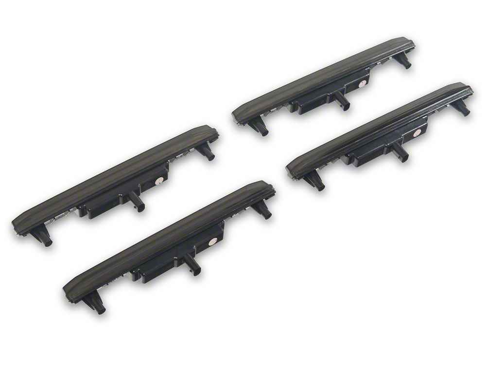 Raxiom V2 LED Side Markers; Smoked Lens; White LED (20-26 Sierra 2500 HD)
