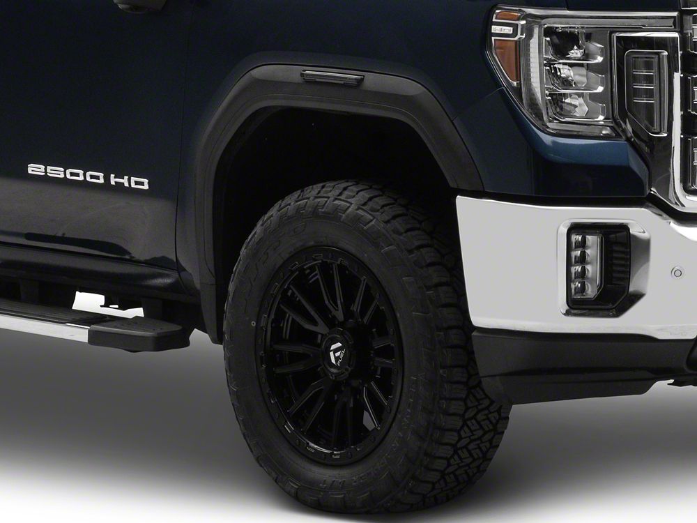 Raxiom V2 LED Side Markers; Smoked Lens; White LED (20-26 Sierra 2500 HD)