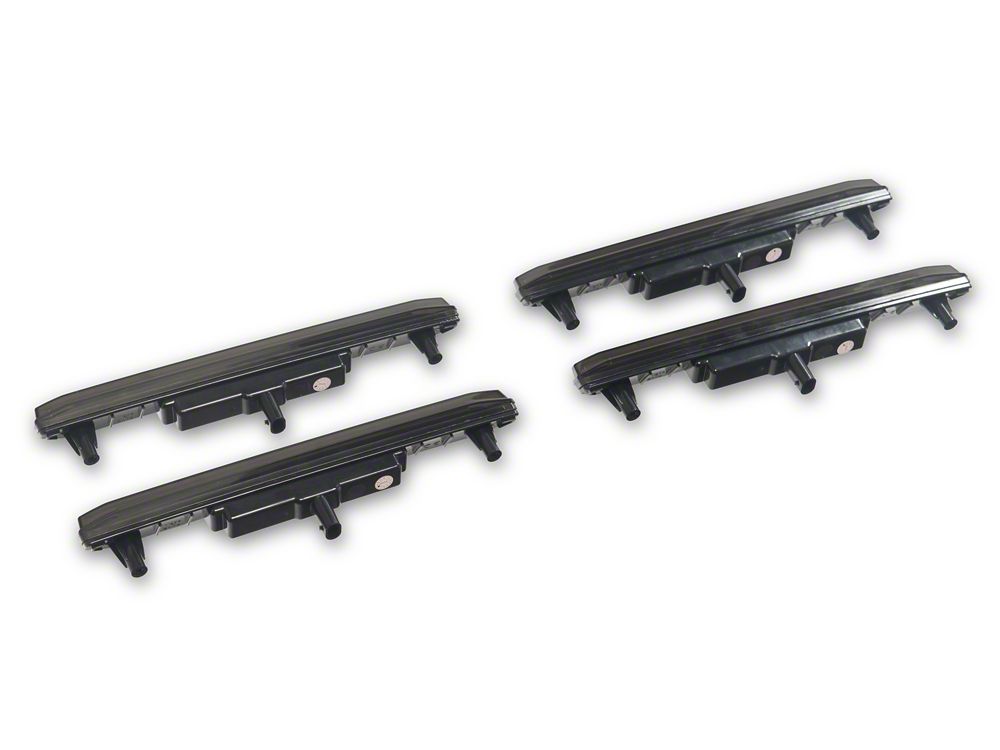 Raxiom V2 LED Side Markers; Smoked Lens; Amber LED (20-26 Sierra 2500 HD)