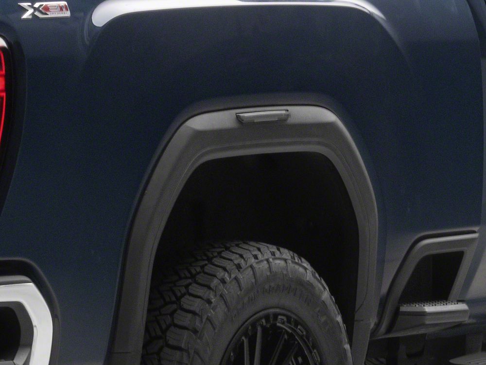 Raxiom V2 LED Side Markers; Smoked Lens; Amber LED (20-26 Sierra 2500 HD)