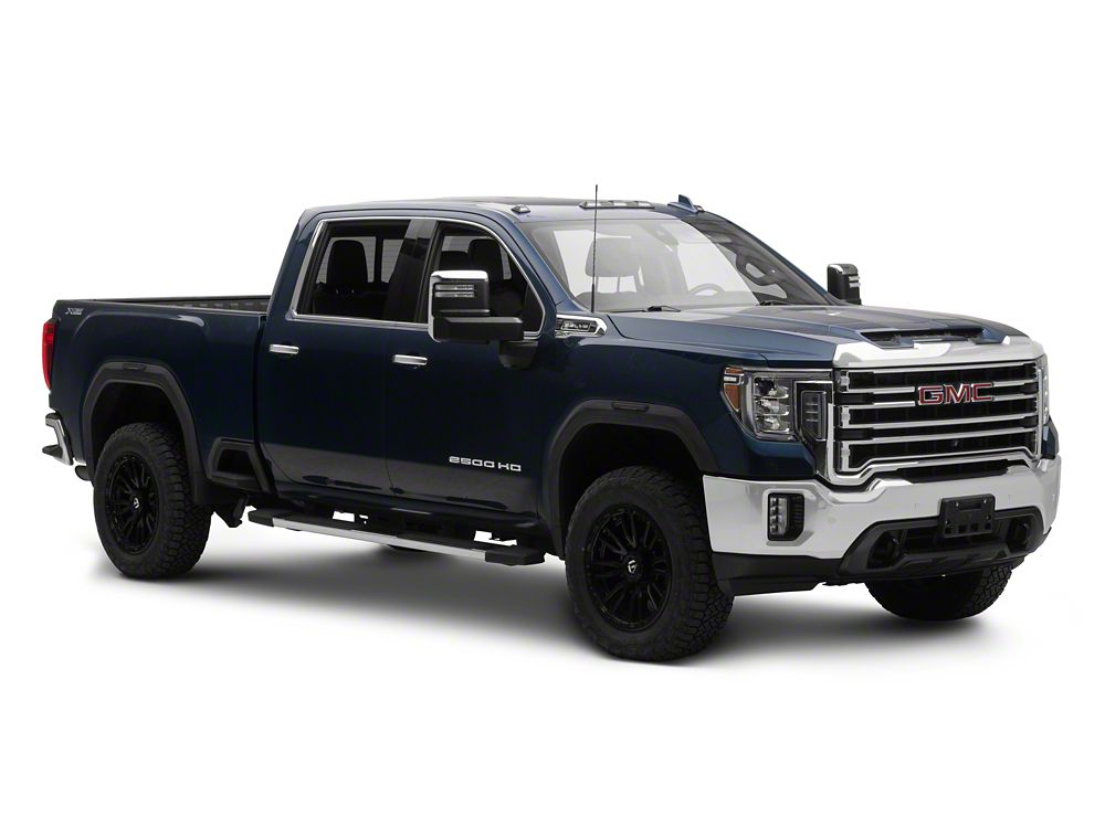 Raxiom V2 LED Side Markers; Smoked Lens; Amber LED (20-26 Sierra 2500 HD)