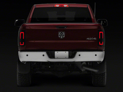 Raxiom Axial Series LED Tail Lights with Halo; Black Housing; Smoked Lens (10-18 RAM 2500 w/ Factory Halogen Tail Lights)