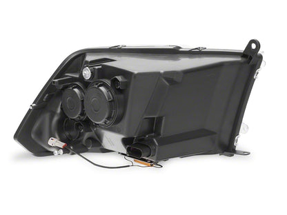 Raxiom LED Halo Surround Headlights; Black Housing; Clear Lens (10-18 RAM 2500)