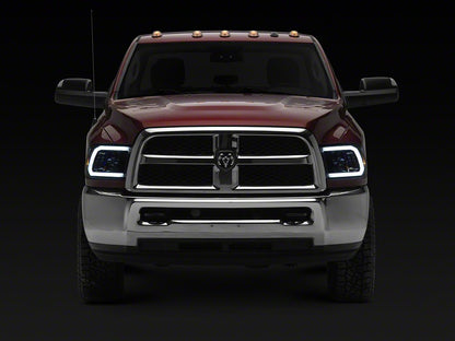 Raxiom LED Halo Surround Headlights; Black Housing; Clear Lens (10-18 RAM 2500)