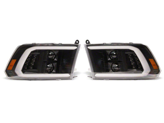 Raxiom LED Halo Surround Headlights; Black Housing; Clear Lens (10-18 RAM 2500)