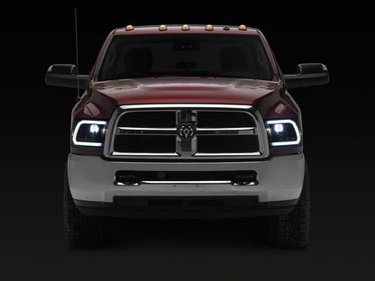 Raxiom LED Halo Surround Headlights; Black Housing; Clear Lens (10-18 RAM 2500)