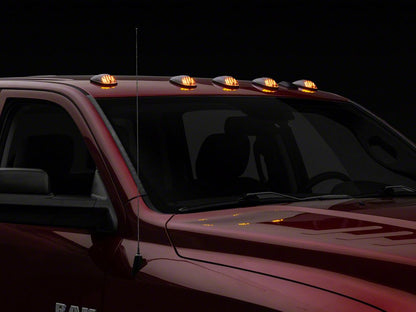 Raxiom Axial Series LED Cab Roof Clearance Lighting; Amber; Clear Lens (03-18 RAM 2500 w/ Factory Clearance Lights)