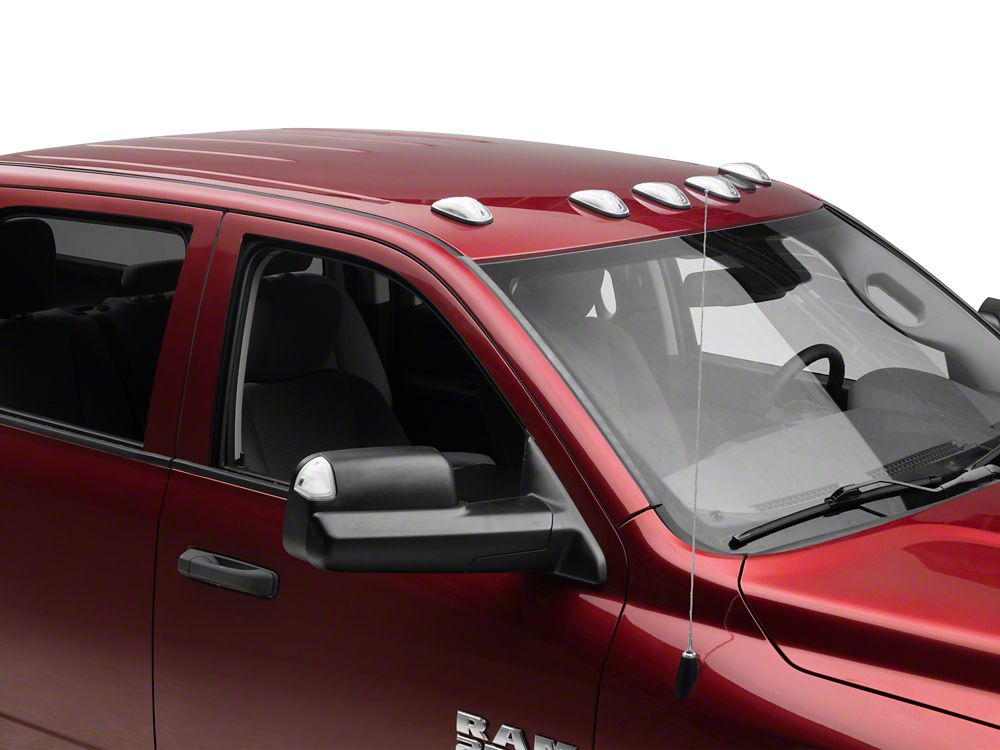 Raxiom Axial Series LED Cab Roof Clearance Lighting; White; Clear Lens (03-18 RAM 2500 w/ Factory Clearance Lights)