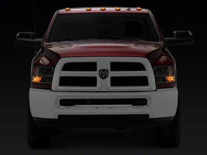 Raxiom Axial Series LED Cab Roof Clearance Lighting; Amber; Smoked Lens (03-18 RAM 2500 w/ Factory Clearance Lights)