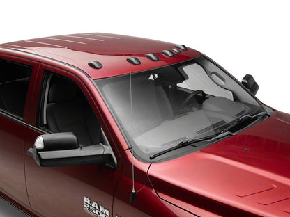 Raxiom Axial Series LED Cab Roof Clearance Lighting; Amber; Smoked Lens (03-18 RAM 2500 w/ Factory Clearance Lights)