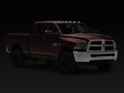 Raxiom Axial Series LED Cab Roof Clearance Lighting; White; Smoked Lens (03-18 RAM 2500 w/ Factory Clearance Lights)