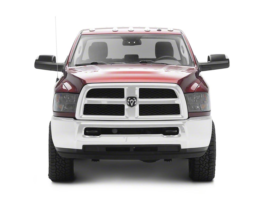 Raxiom Axial Series Euro Style Headlights with Dual Bulb; Black Housing; Clear Lens (10-18 RAM 2500 w/ Factory Halogen Non-Projector Headlights)