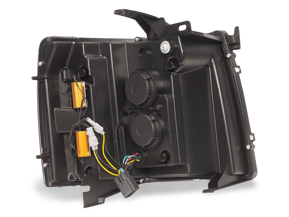 Raxiom LED Halo Surround Headlights; Black Housing; Clear Lens (07-14 Silverado 2500 HD)