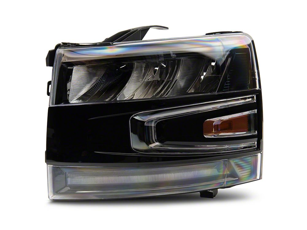 Raxiom LED Headlights; Black Housing; Clear Lens (07-14 Silverado 2500 HD)