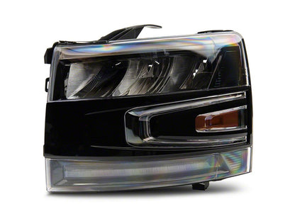 Raxiom LED Headlights; Black Housing; Clear Lens (07-14 Silverado 2500 HD)