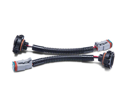 Raxiom Axial Series H16 to Deutsch Fog Light Wire Harness Adapter Set (10-18 Jeep Wrangler JK)