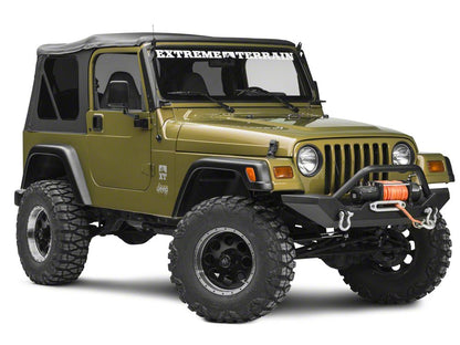 Raxiom 50-Inch LED Light Bar Windshield Mount with Auxilliary Bracket (97-06 Jeep Wrangler TJ)