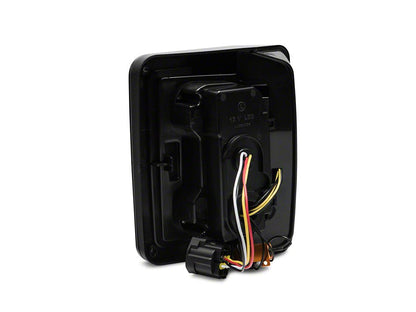 Raxiom LED Tail Lights; Black Housing; Smoked Lens (07-18 Jeep Wrangler JK)