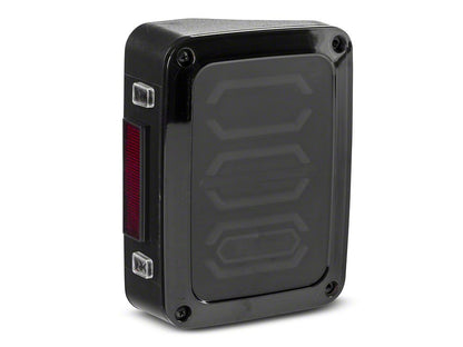 Raxiom LED Tail Lights; Black Housing; Smoked Lens (07-18 Jeep Wrangler JK)