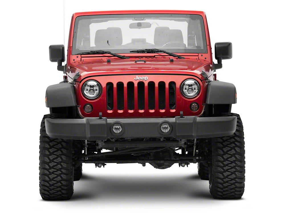 Raxiom Axial Series LED Amber Turn Signals; Smoked (07-18 Jeep Wrangler JK)
