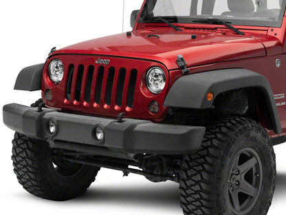 Raxiom Axial Series LED Daymaker Headlights; Chrome Housing; Clear Lens (97-18 Jeep Wrangler TJ & JK)