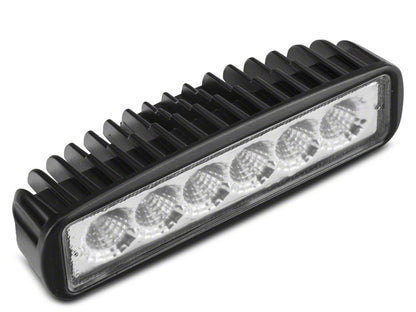 Raxiom 6-Inch Slim 6-LED Off-Road Light; Flood Beam (Universal; Some Adaptation May Be Required)
